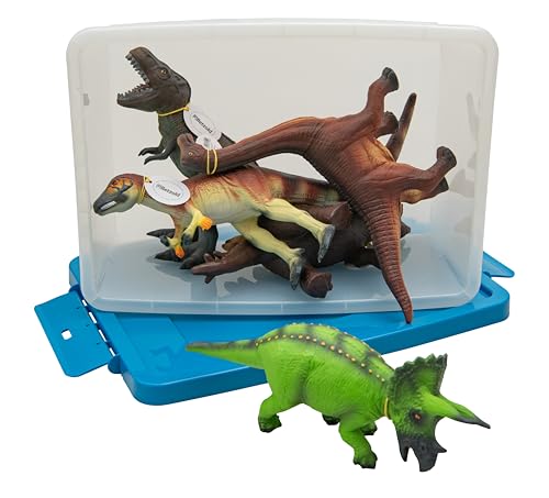 Betzold 754701 - Dinosaurier Soft-Tier-Set Naturkautschuk - Spielfigur