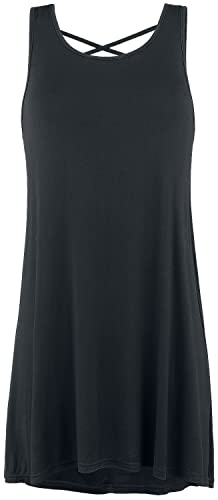 Black Premium by EMP Damen schwarzes Kleid mit Schnürung S