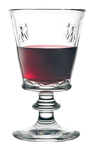 La Rochère Weinglas Biene Klar 240 ml - 6 Gläser - schöne Weingläser für romantische Abende mit Rotwein und Weißwein
