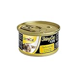 GimCat ShinyCat in Jelly Thunfisch mit Käse - Nassfutter mit Fisch und Taurin für Katzen - 24 Dosen (24 x 70 g)