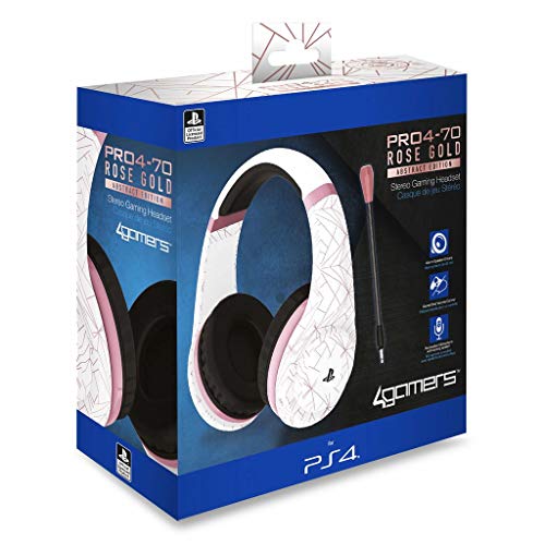 Stereo Gaming Headset - Rose Gold Edition - Abstract White [PS4]
