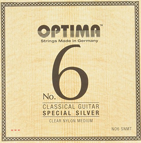 Optima No.6 Classical SPECIAL SILVER Strings, Nylon Set - Medium Tension