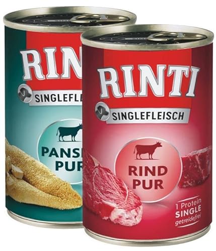 Rinti Singlefleisch Multipack Rind & Pansen 12 x 800 g