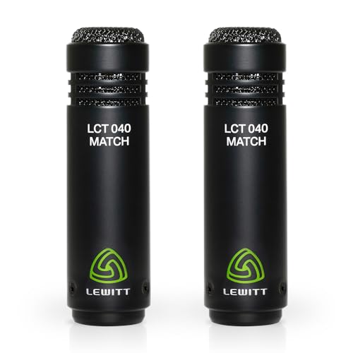 LCT 040 Match Stereopaar - Kleinmembran-Kondensatormikrofone - Entwickelt für Akustikgitarre und Drums - Robustes Aluminiumgehäuse - Nierencharakteristik