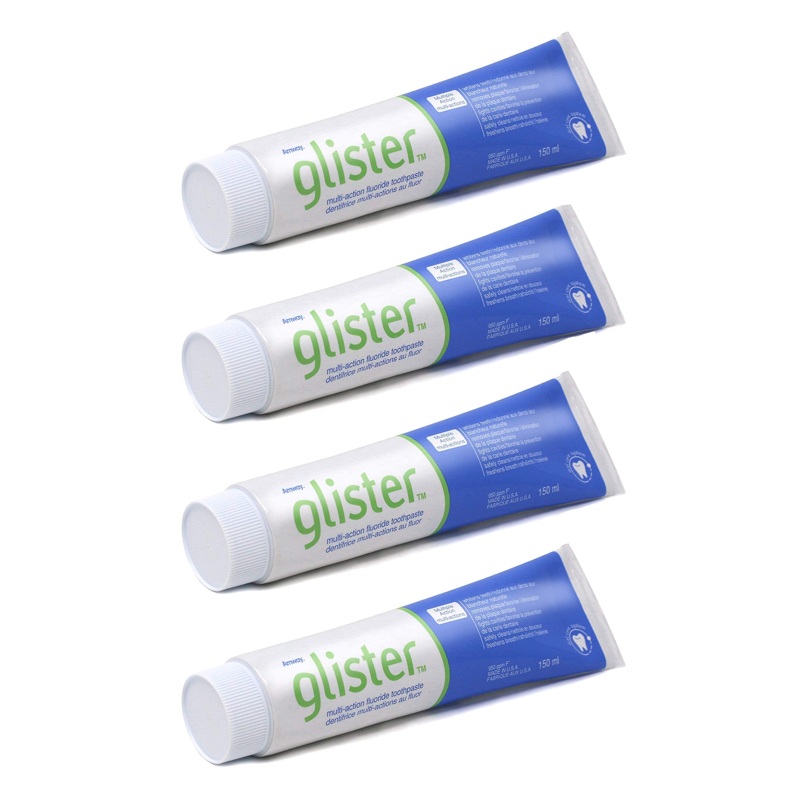 4 x Fluorid-Zahncreme mit Mehrfachwirkung (151 ml) GLISTER™ - 4 x 151 ml- Amway - (Art.-Nr.: 6833)