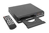 Reflexion DVD Player mit HDMI, USB und SCART, LCD-Display, Fernbedienung, schwarz