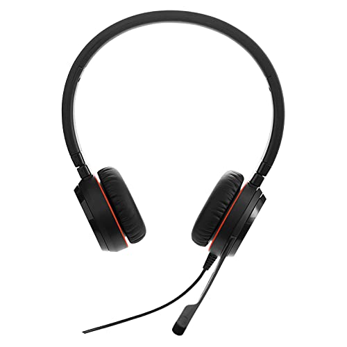 Jabra Evolve 20SE MS Stereo Stereophonisch Kopfhörer schwarz Kopfhörer mit Mikrofon – Kopfhörer mit Mikrofon (Call Center/Büro,-10 – 50 °C,-30 – 80 °C, Stereophonisch, Kopfband, Schwarz)