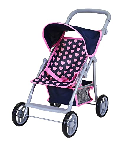 Knorrtoys Puppenbuggy Liba - Pink Hearts