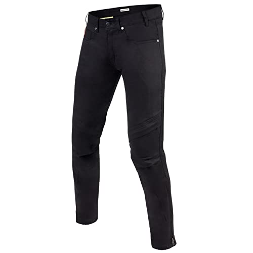 REBELHORN Rage Motorrad Slim Fit Jeans Hose für Männer Langlebige Materialien Knie- und Hüftprotektoren Kevlar Dupont Panels 4 Außentaschen