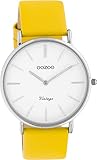 OOZOO Vintage Damen Uhr - Armbanduhr Damen mit 20mm Lederarmband - Analog Damenuhr in rund C20228