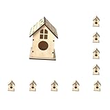 10 Set DIY Making Birdhouse Holznest Vogelkäfig Hängenest Stabil für kleine Vogel