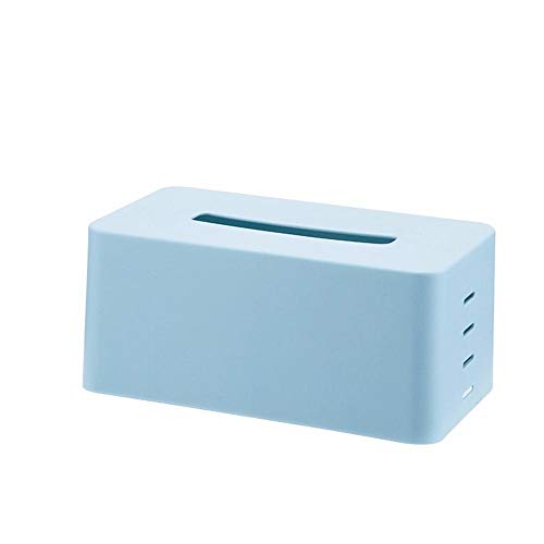 ZXGQF Tissue Box Kunststoff Lift Einstellbar Schritt-Typ Papierhandtuchhalter Für Zuhause BüroAuto Dekoration Hotel Zimmer Tissue Box Halter, Blau