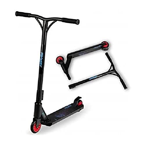 QKids Zweirad-Tretroller, für Teenager, Erwachsene, Räder Ø 10 cm, zusammenklappbar, Schwarz, bis 100 kg, Alter: 6+, Extreme Freestyle