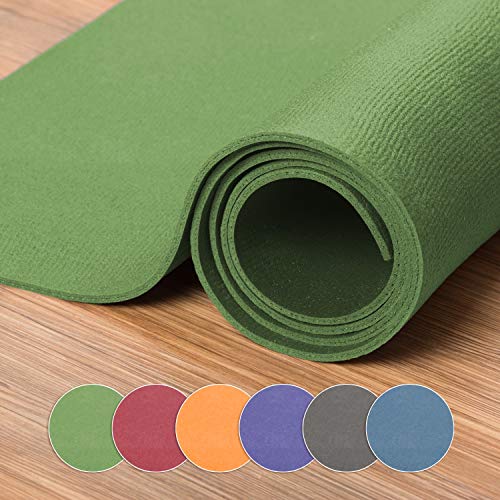 XXL Yogamatte in verschiedenen Farben + Größen, schadstofffreie Yogamatte in grün, besonders groß und breit, OEKO-Tex 100 zertifiziert und rutschfest