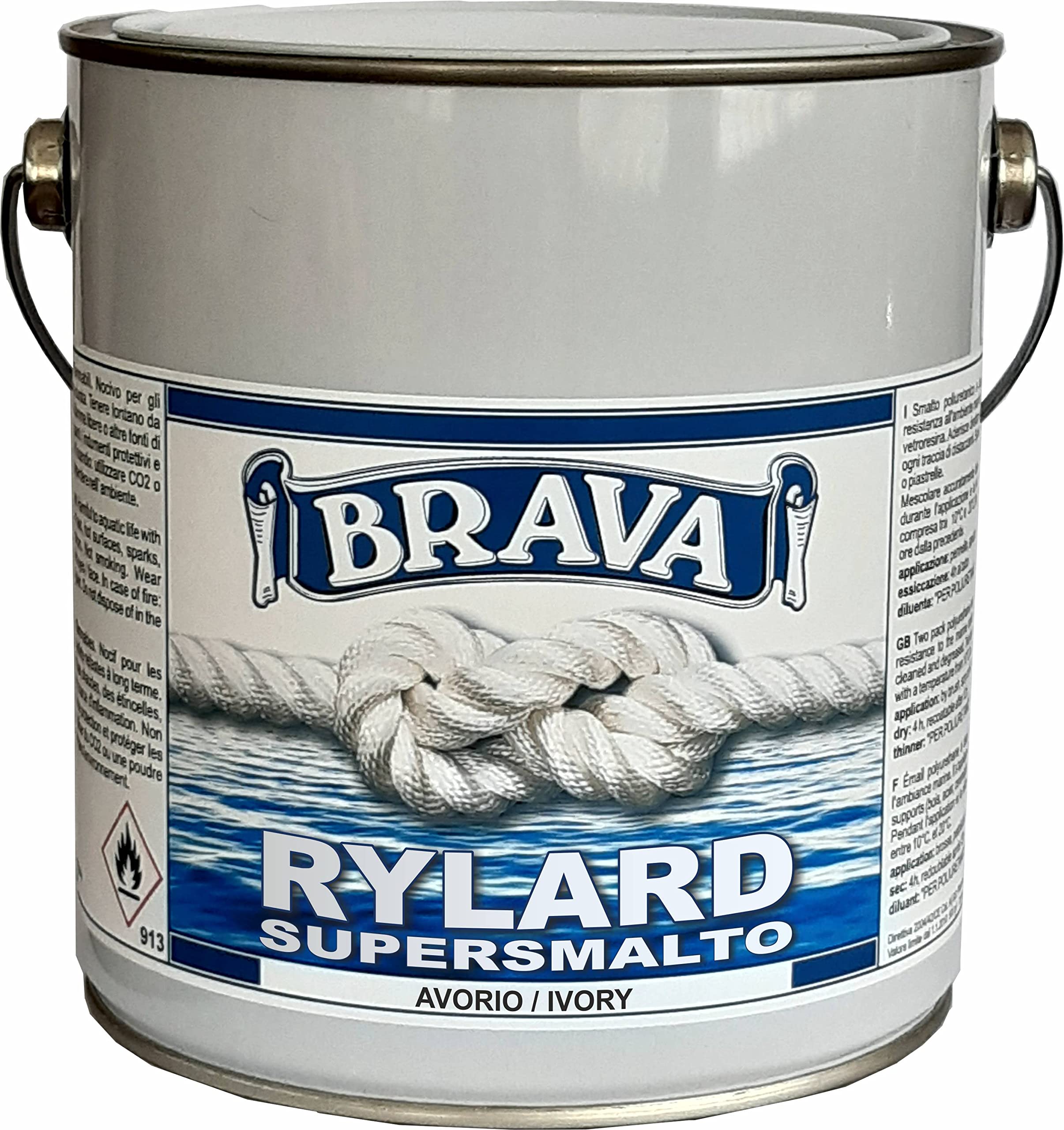 Brava Rylard supersmalto für Nautik, Elfenbein, 2500 ml
