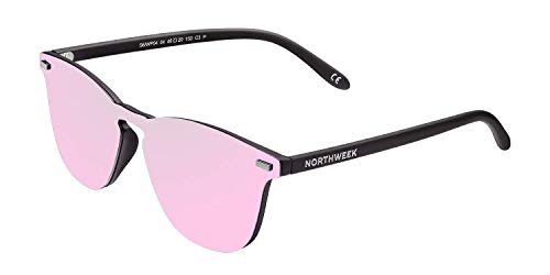 NORTHWEEK Unisex-Erwachsene Wall Phantom Pipe Sonnenbrille, Pink (Rose Gold), 136.0