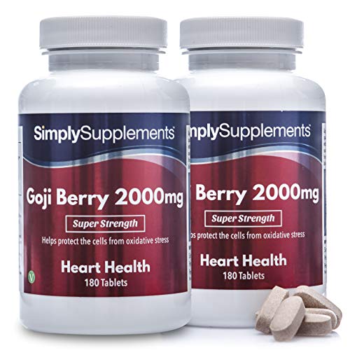 Goji Beere 2000mg - Geeignet für Veganer - 360 Tabletten - Simply Supplements