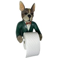 Toilettenpapierhalter Hund im Anzug Nostalgie Toilettenrollenhalter Vintage-Stil