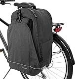 WOZINSKY Fahrradtasche 2in 1 Gepäckträgertasche Hinterradtsche Wasserdicht Reisetasche Tasche für Fahrrad, Rucksack Zweiteilige Fahrradtasche Rucksack Bike Bag 40L