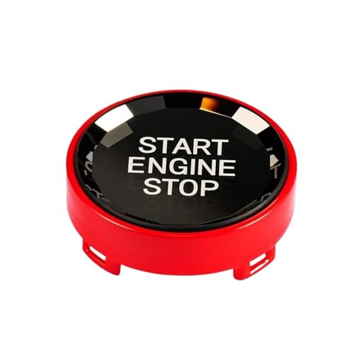 Auto Knopf Aufkleber Kompatibel Mit X1 E84 E81 E87 X5 E70 X6 E71 E90 E60 E91 E92 E93 Z4 E89 Automotor Start Stop Button Cover Aufkleber Aufkleber (Color : 1 UK)