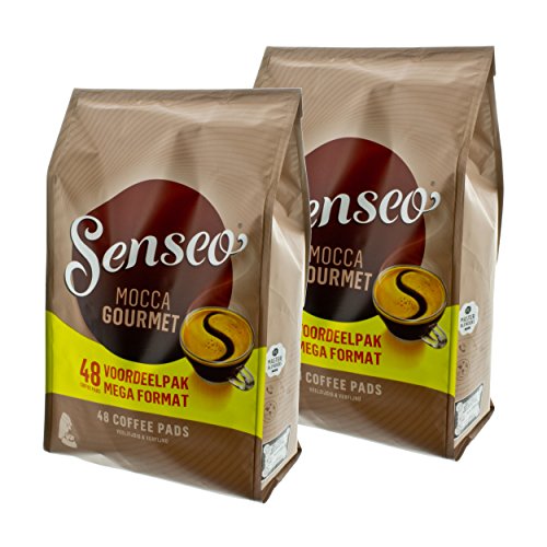 Senseo Kaffeepads Mocca Gourmet, Frisch & Intensiv, Kaffee für Kaffepadmaschinen, 96 Pads