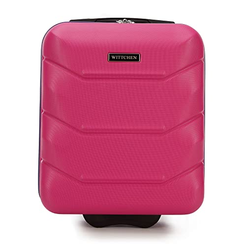 WITTCHEN Koffer Handgepäck hartschalen Material ABS hochwertiger und Stabiler Rosa 25 L 32x25x42 cm