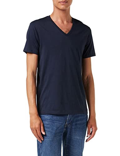 Armani Exchange Herren Pima Cotton V-Neck T-Shirt, Blau (Navy 1510), Medium (Herstellergröße:M)