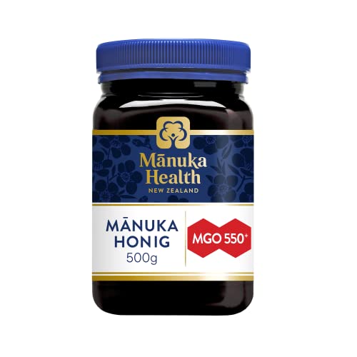 Manuka Health - Manuka Honig MGO 550+ (500g) - 100% Purer Honig aus Neuseeland mit zertifiziertem Methylglyoxal Gehalt