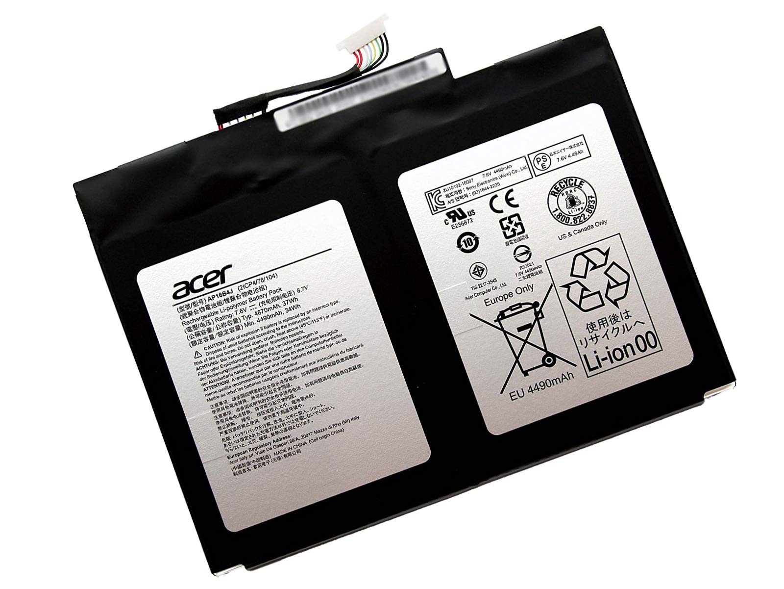 Acer Akku/Batterie/Battery Aspire Switch 5 Pro SW512-52P Serie (Original)