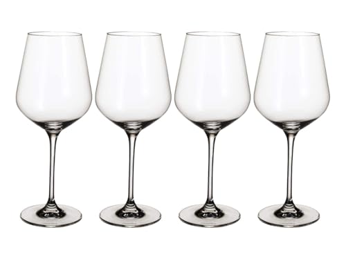 Villeroy & Boch 11-3667-8110 La Divina Rotweinkelch, Set 4tlg. Glasset, Glas, 470 milliliters