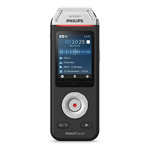 Philips Voicetracer Audiorecorder DVT2110 für Interviews und Notizen