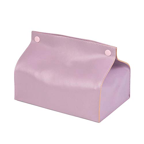 ZXGQF Tissue Box Soft Pu Papierhandtuchhalter Für Zuhause BüroAuto Dekoration Tissue Box Holder, Lila