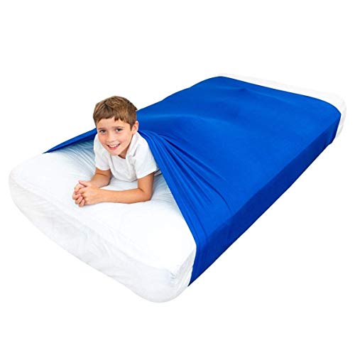 Sensory Bed Sheet für Kids Compression Alternative zu gewichteten Decken - Helfen Sie Kids ab 5 Jahren, sich nachts auszuruhen - Bequeme Schlafbetten (Doppelbett)