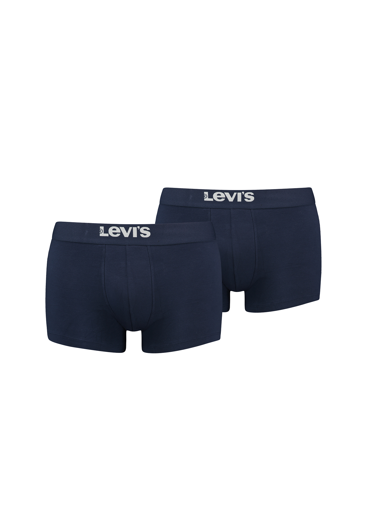 Levi's Mens Men's Solid Basic (6 Pack) Trunks, Black, L