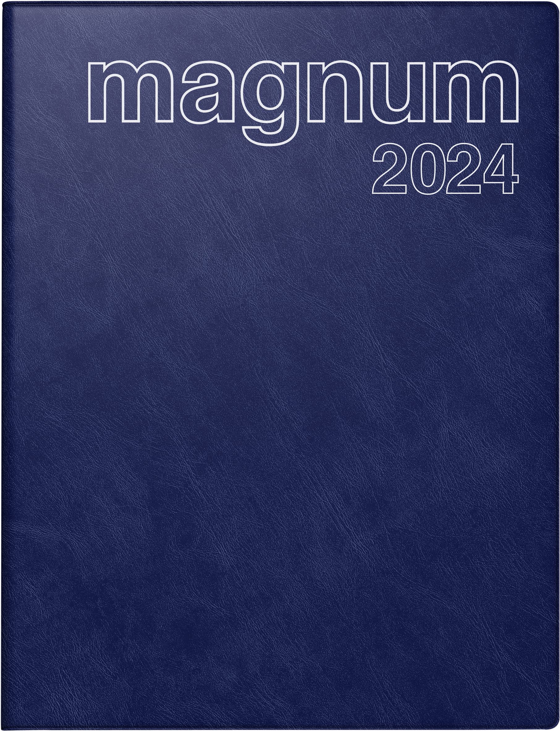 rido/idé Wochenkalender Modell magnum 2024 2 Seiten = 1 Woche Blattgröße 18,3 x 24 cm dunkelblau