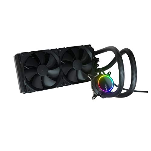 Fractal Design Celsius+ S28 Dynamic X2 PWM Black 280mm ARGB Pumpe, Silent Performance Slim Radiator AIO CPU Wasserkühlung, Liquid/Water Cooler