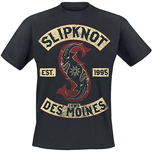 Slipknot Iowa des Moines Männer T-Shirt schwarz XXL 100% Baumwolle Band-Merch, Bands