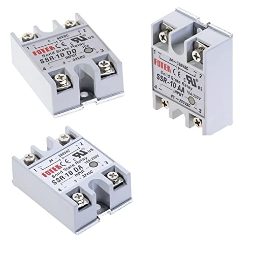 Halbleiterrelais SSR-10DD SSR-25DA SSR-40DA SSR-40AA SSR 10A 25A 40A 60A 80A 100A -Modul zur Temperaturregelung INGRTDJS (Color : Aa, Size : SSR-25A)