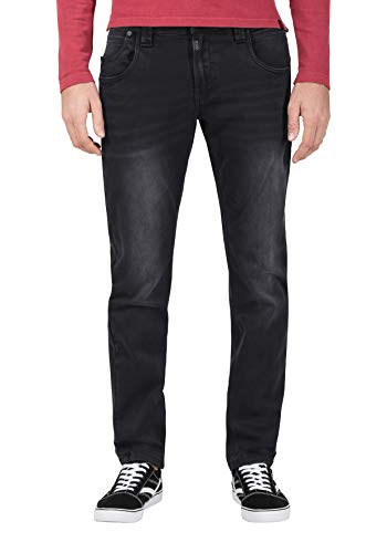 Timezone Herren Regular EliazTZ Slim Jeans, Grau (Black Shadow wash 8649), W31/L34 (Herstellergröße:31/34)