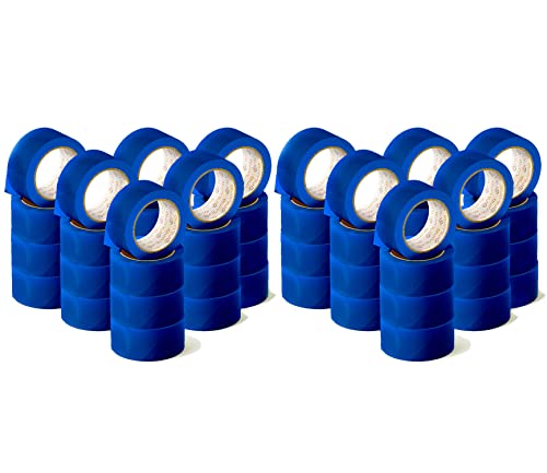 OFITURIA Klebeband, blaue Farbe, Klebeband zum Verpacken und Organisieren Ihrer Kartons und Sendungen, Siegel in verschiedenen leuchtenden Farben 66 m x 48 mm (48 Einheit - Blau)