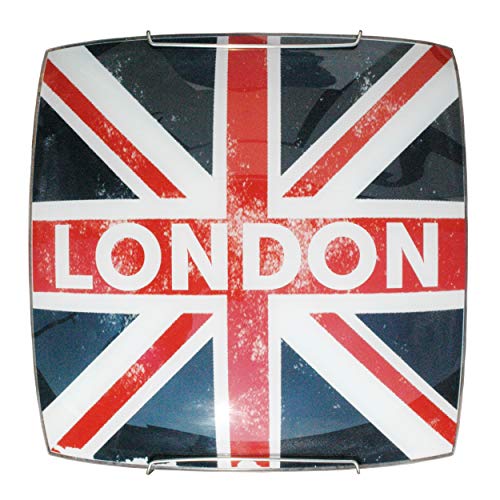 Wandleuchte Wandleuchte London London Englische Flagge UK Flag Union Jack England E27 (30 cm x 30 cm)