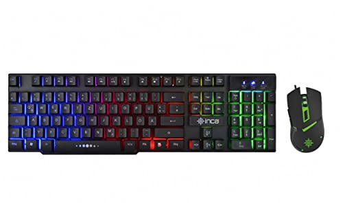Inca Gaming Tastatur IKG-448 inkl. Maus, RGB, dt. Layout