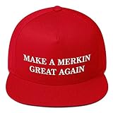 Baseballmütze mit Aufschrift "Make A Merkin Great Again", Rot