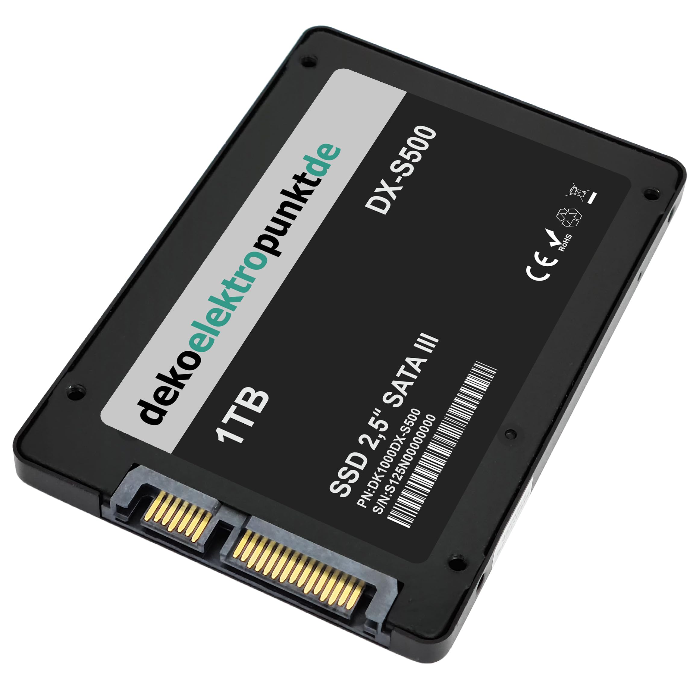 dekoelektropunktde 1TB SSD Festplatte passend für Toshiba Qosmio G45-AV680, Alternatives Ersatzteil