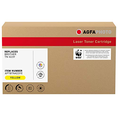 AgfaPhoto Laser Toner ersetzt Brother TN-423Y, 4000 Seiten, gelb (für die Verwendung in Brother HL-L8260)