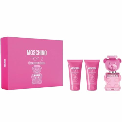 Moschino Parfüm-Set für Damen, Spielzeug, 2 Bubble Gum, 3-teilig