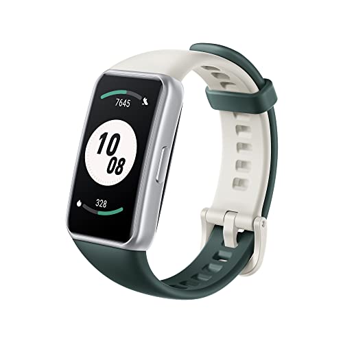 Honor Band 7 Smartwatch 1,47 Zoll AMOLED Voller Touchscreen 5ATM Wasserdicht Fitness Tracker Uhr mit Schrittzähler Pulsmesser für Damen Herren Android iOS Telefon, Grün