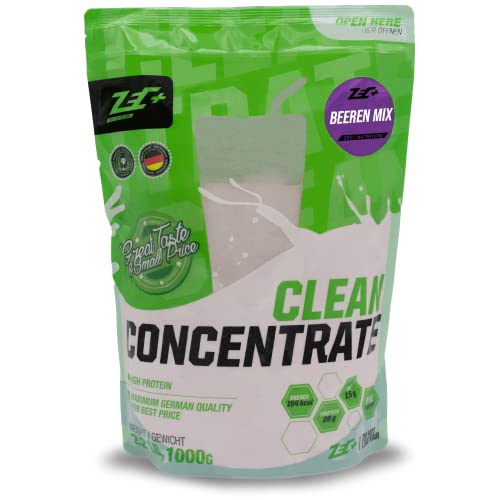 ZEC+ Clean Concentrate – 1000 g, Geschmack Beeren Mix │ Molkenprotein Whey Pulver