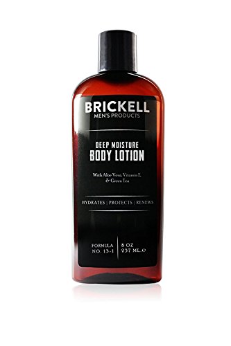 Brickell Men's Tiefe Feuchtigkeit Bodylotion für Männer - Natürlich und Organisch, Ohne Duftstoffe - 8 oz