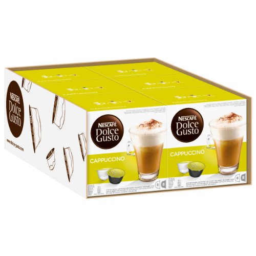 Kaffeekapsel | Nescafé | Dolce Gusto Cappuccino Kaffeekapseln 16 Stück | Gesamtgewicht 186 Gramm